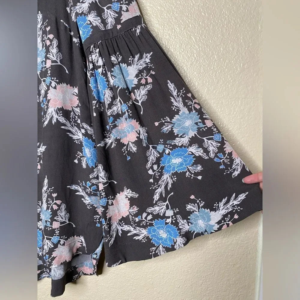 Free People Easy Girl Boho Tunic Floral Top - Picture 3 of 13